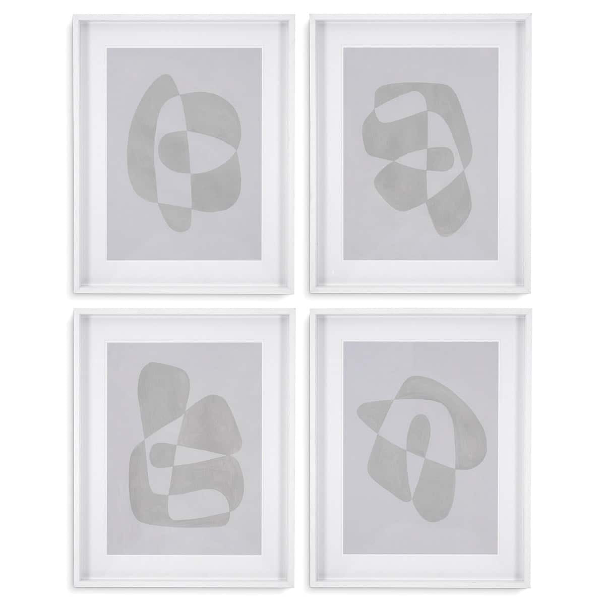 Print Soft shape set of 4