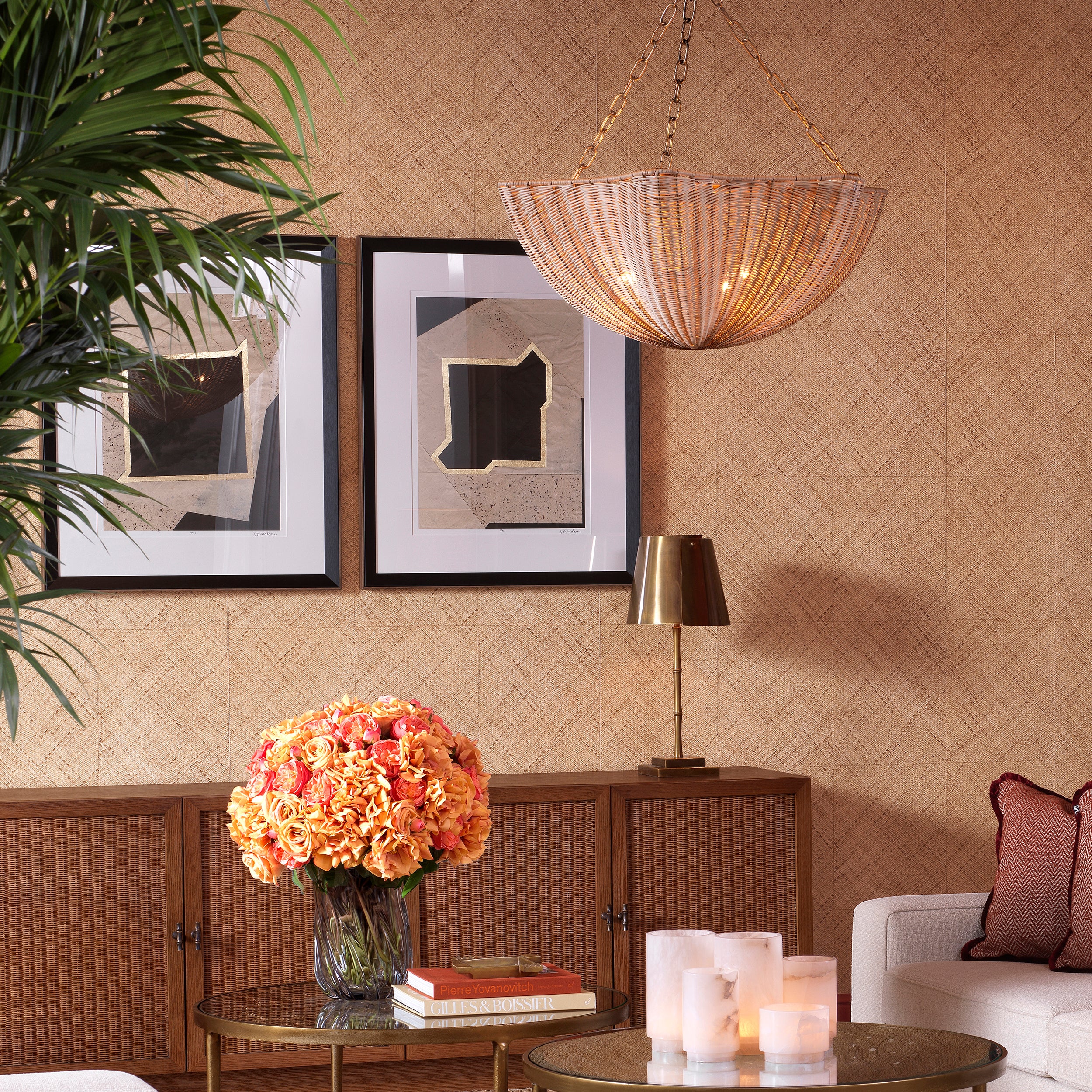 Print Creased Umber by Vanna Lam 2-set