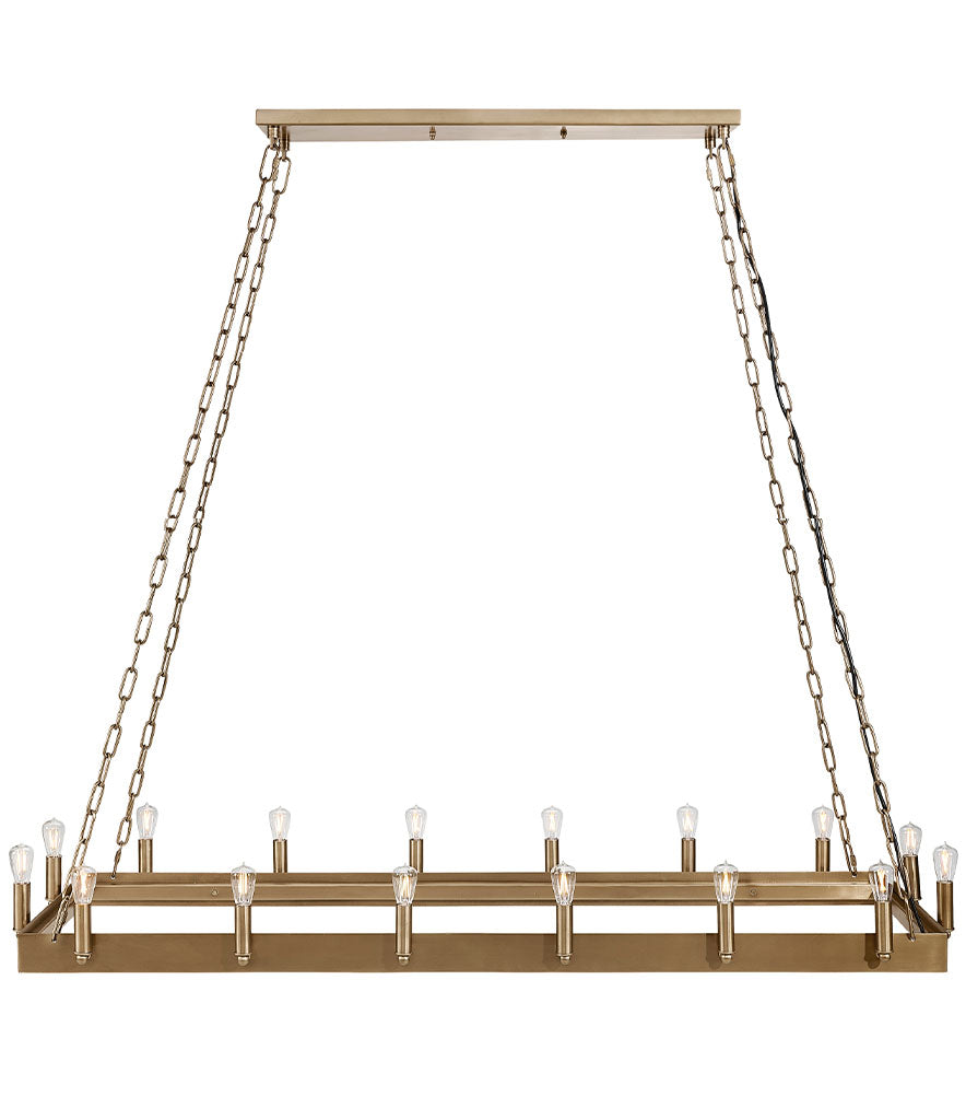 Taklampa Crown Antik Mässing