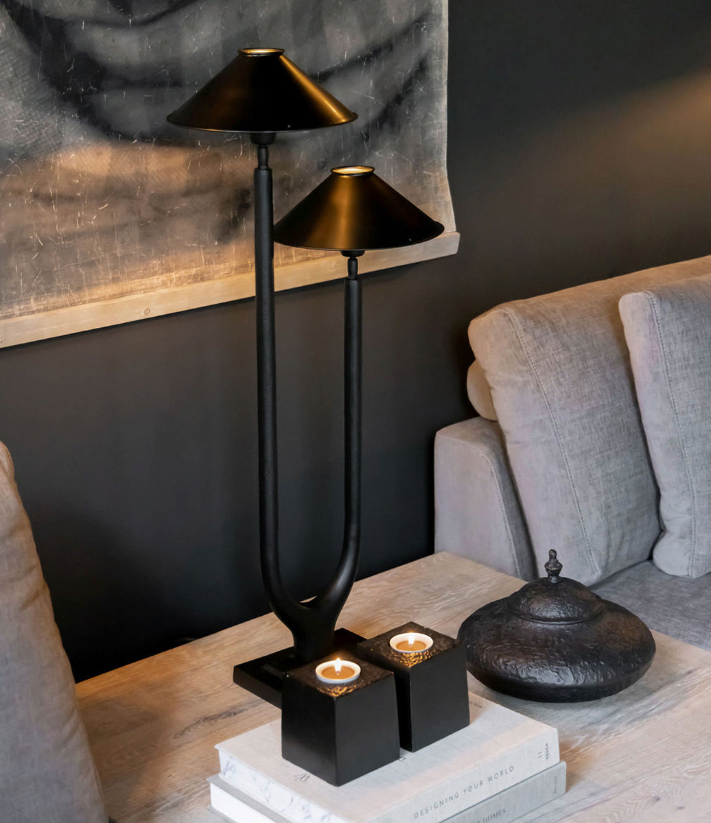 Bordslampa Twin Antik Brons