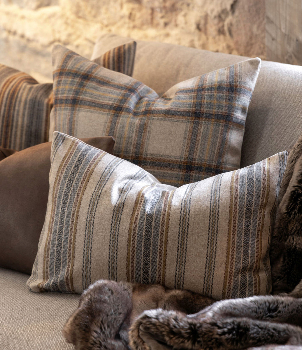 Kuddfodral Glensdale Check Denim