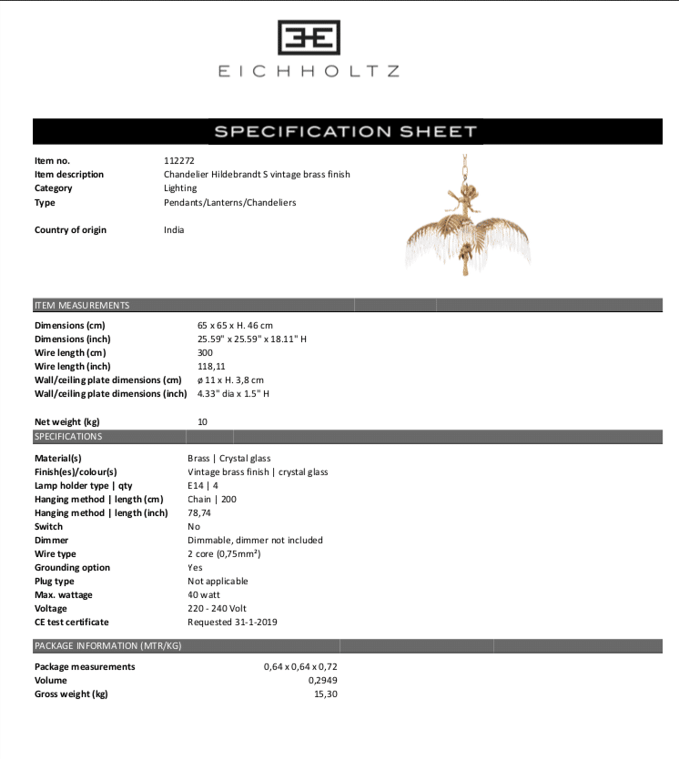 Kristallkrona Hildebrandt S