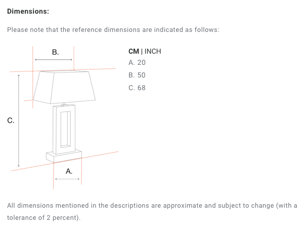 Bordslampa Charleston