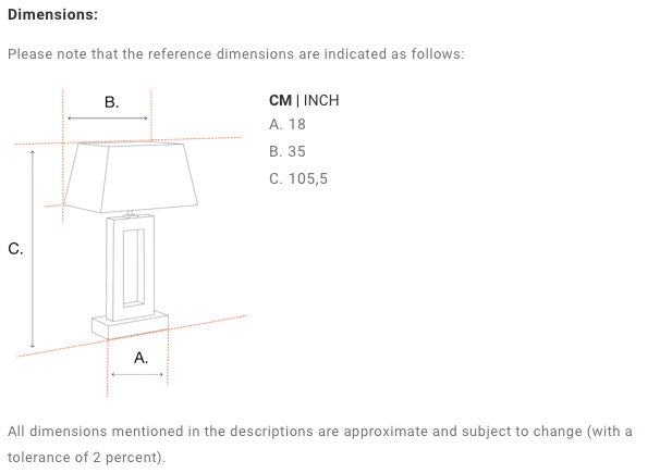 Bordslampa Beau Rivage