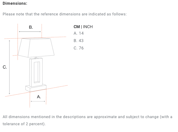 Bordslampa Mornington