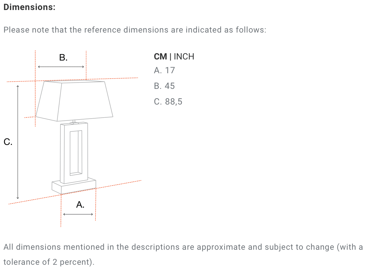 Bordslampa Universal
