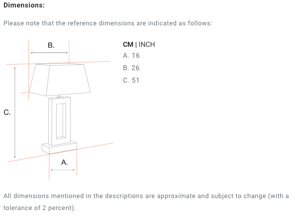 Bordslampa Bridgefield