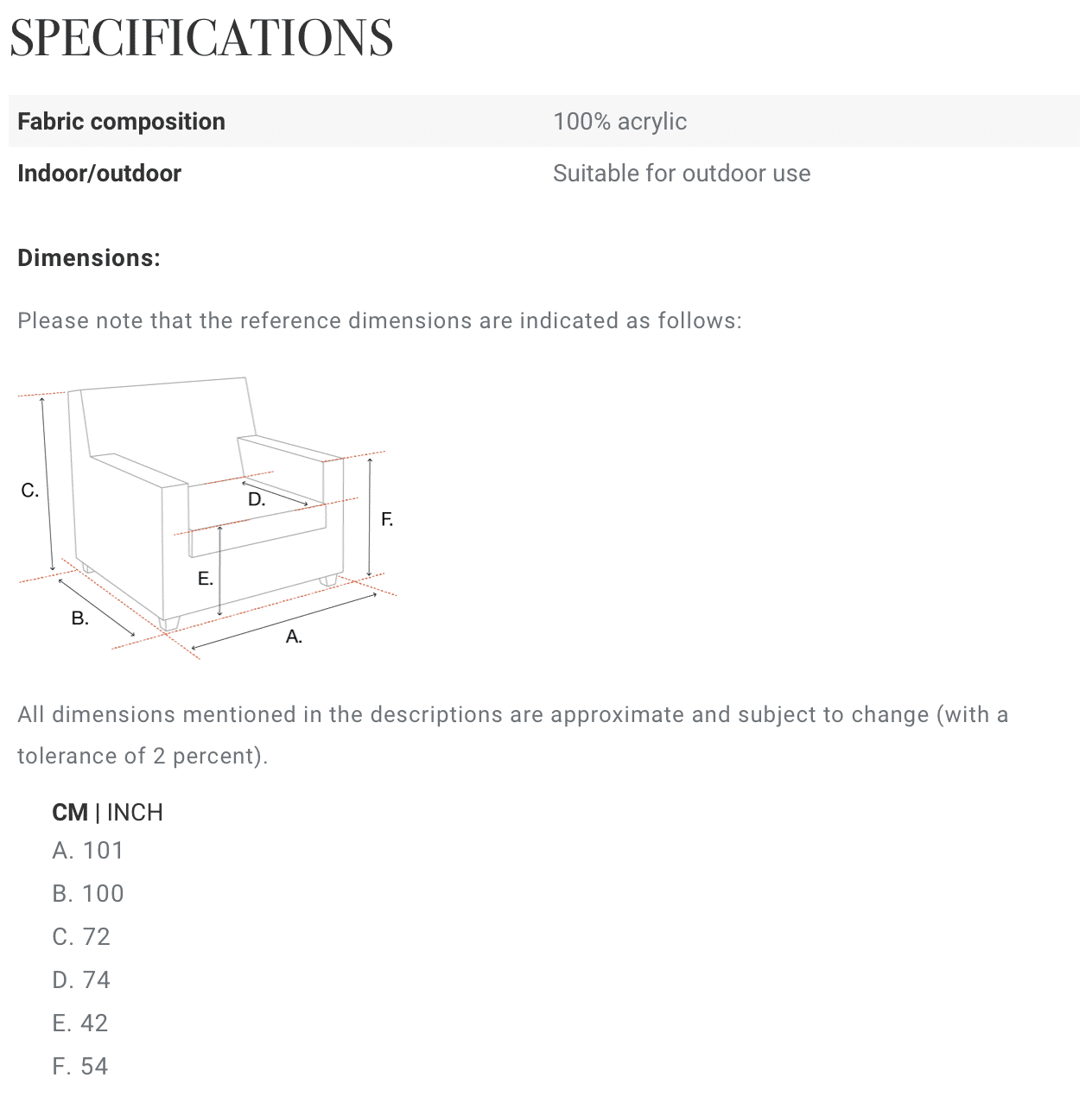Fåtölj Cap-Antibes