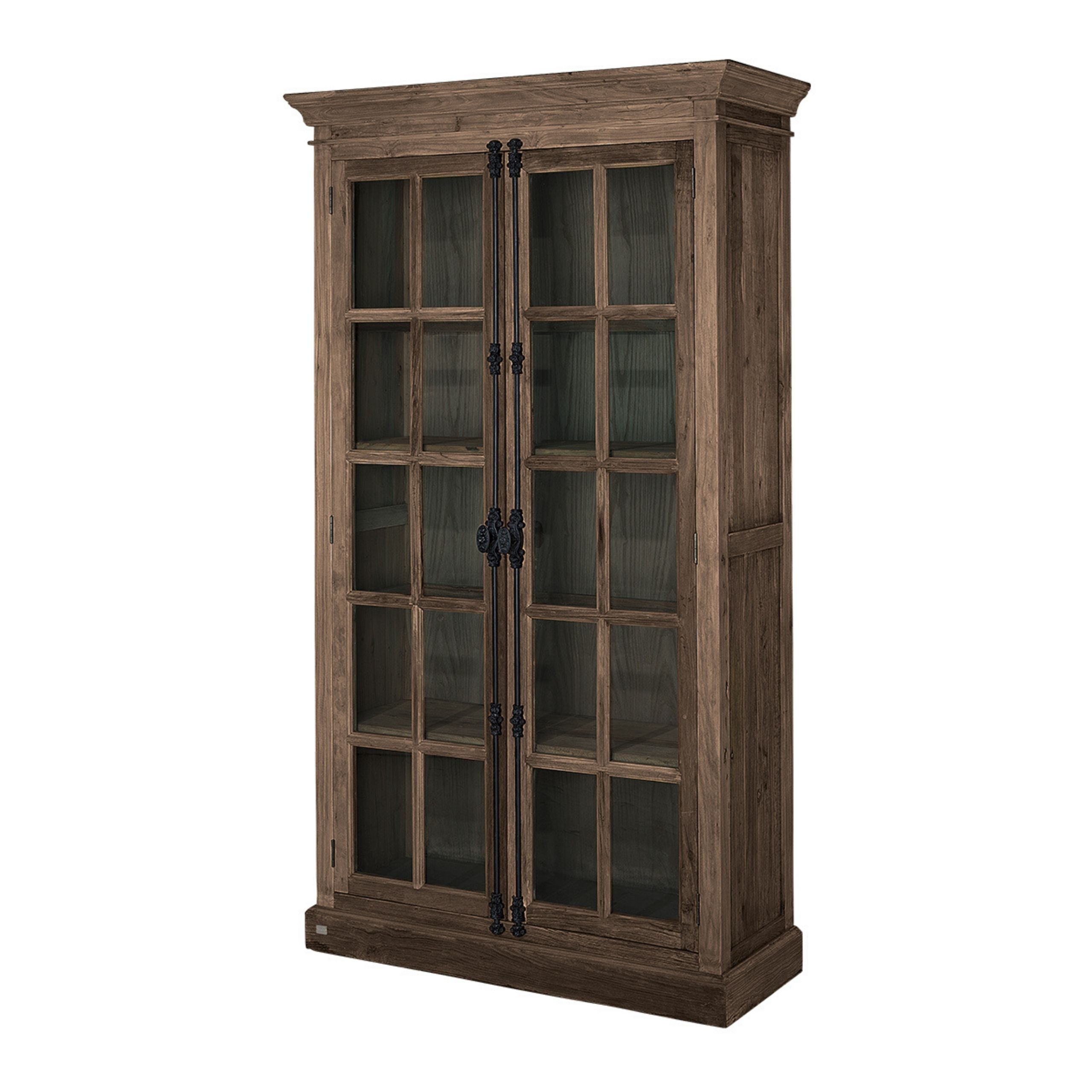 Vitrinskåp Elmwood Franskt