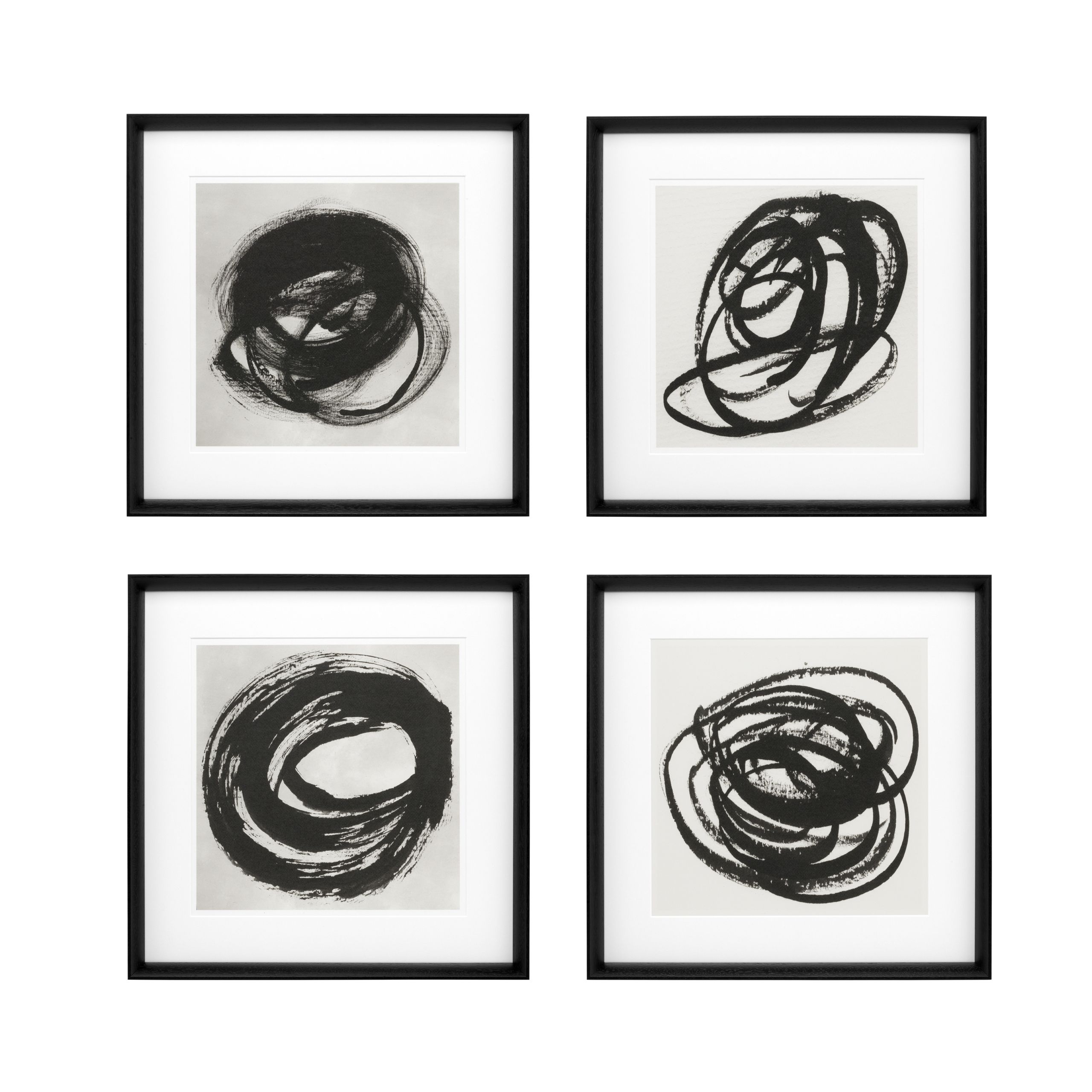 Black & White Collection set of 4