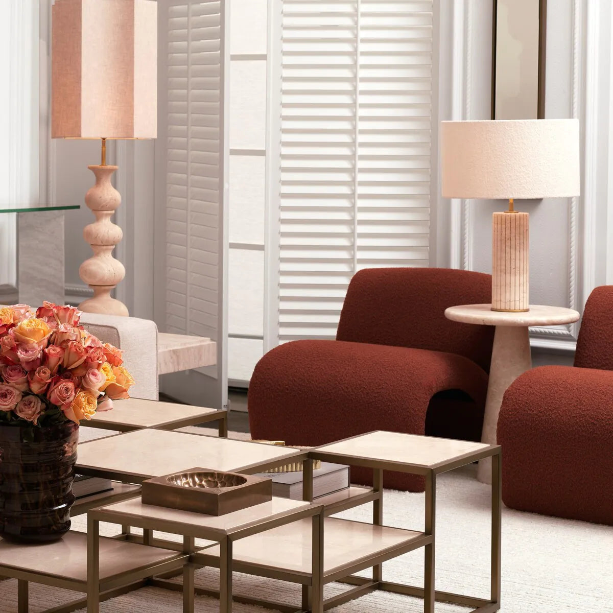 Bordslampa Giova rund