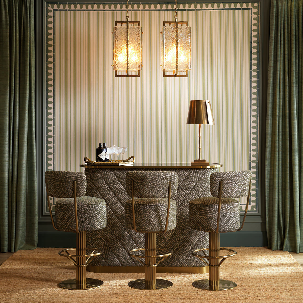 Barstol Carleton med rygg