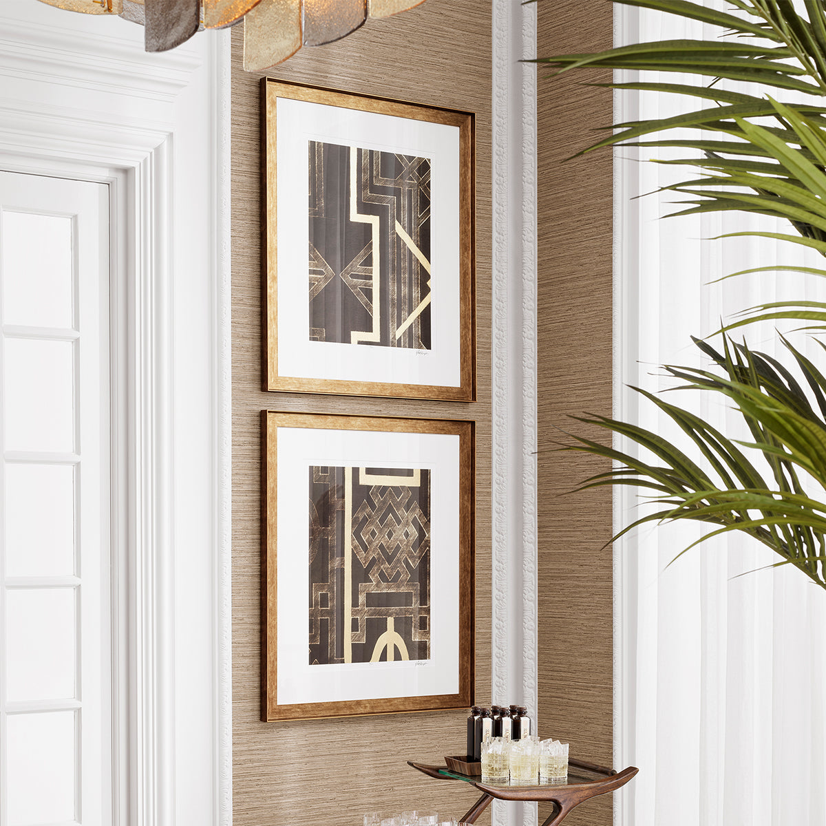 Tavla Trellis Pattern by Ethan Harper I 2-Set