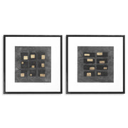 Tavla Black Squares av Michael Willett 2-Set