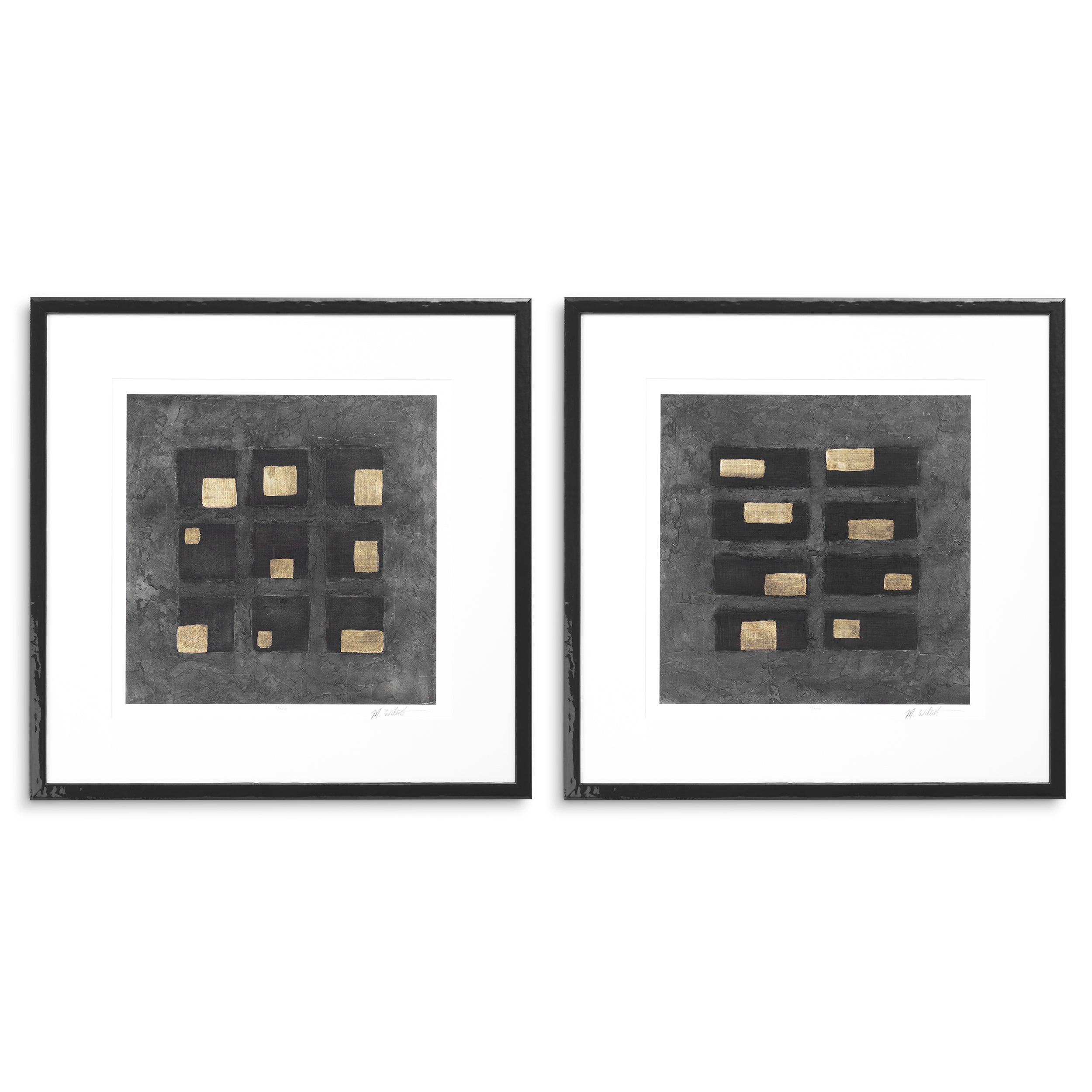 Tavla Black Squares av Michael Willett 2-Set