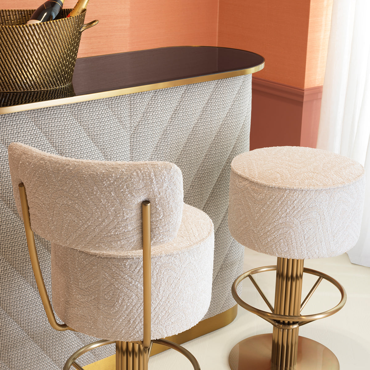 Barstol Carleton med rygg