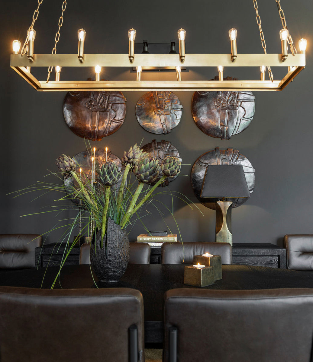 Taklampa Crown Antik Mässing