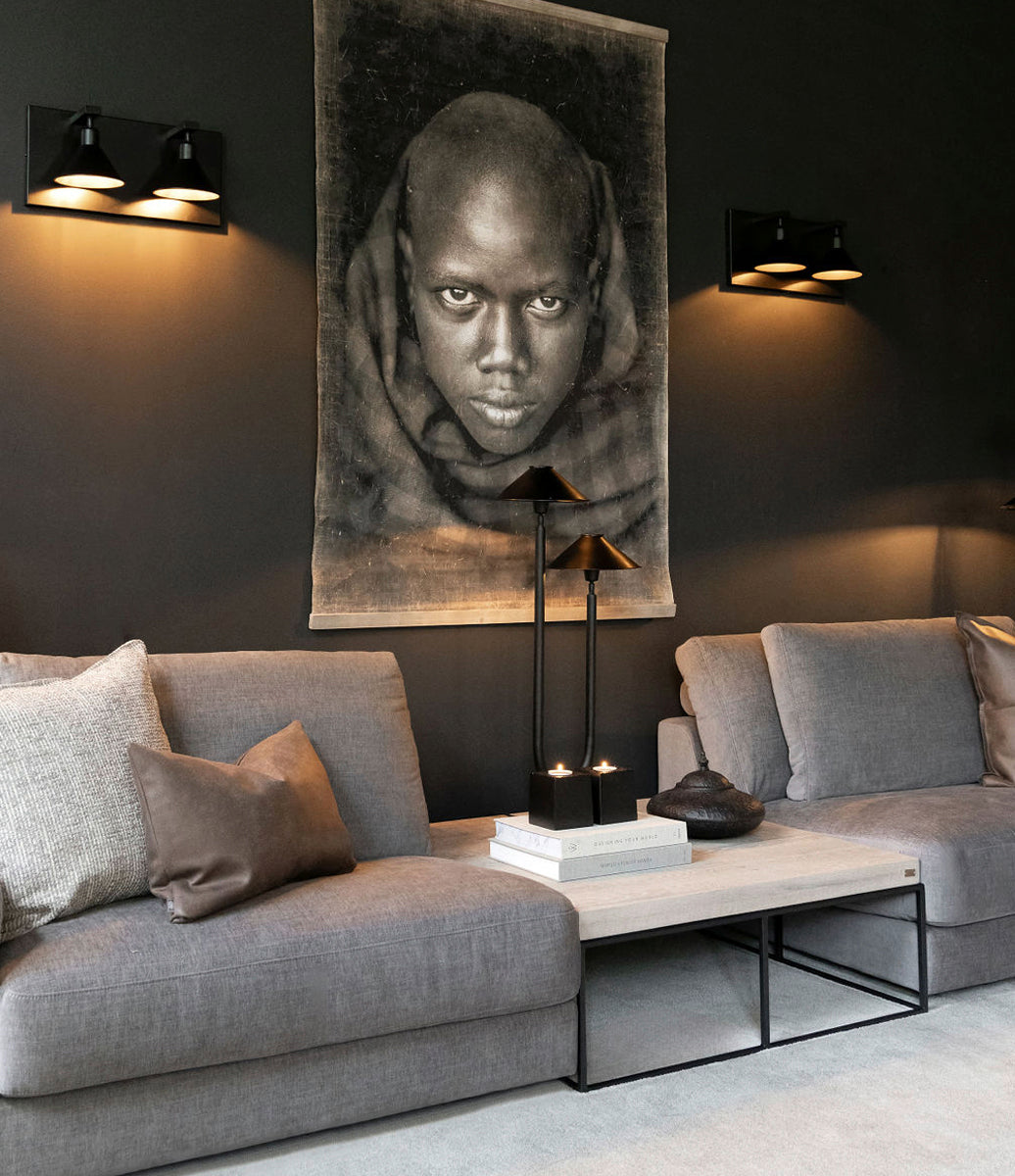 Bordslampa Twin Antik Brons