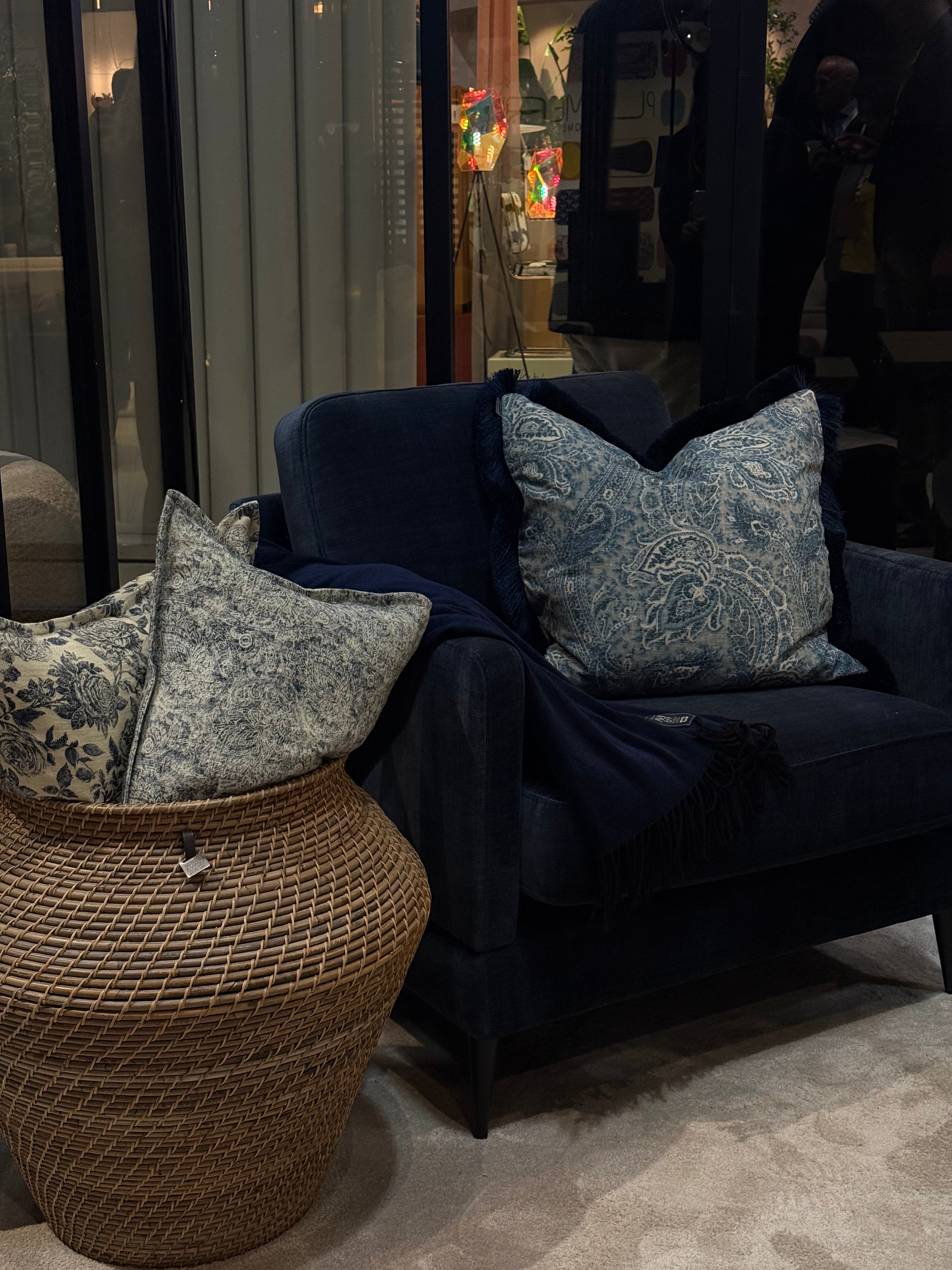 Kuddfodral Elton Paisley – Blue