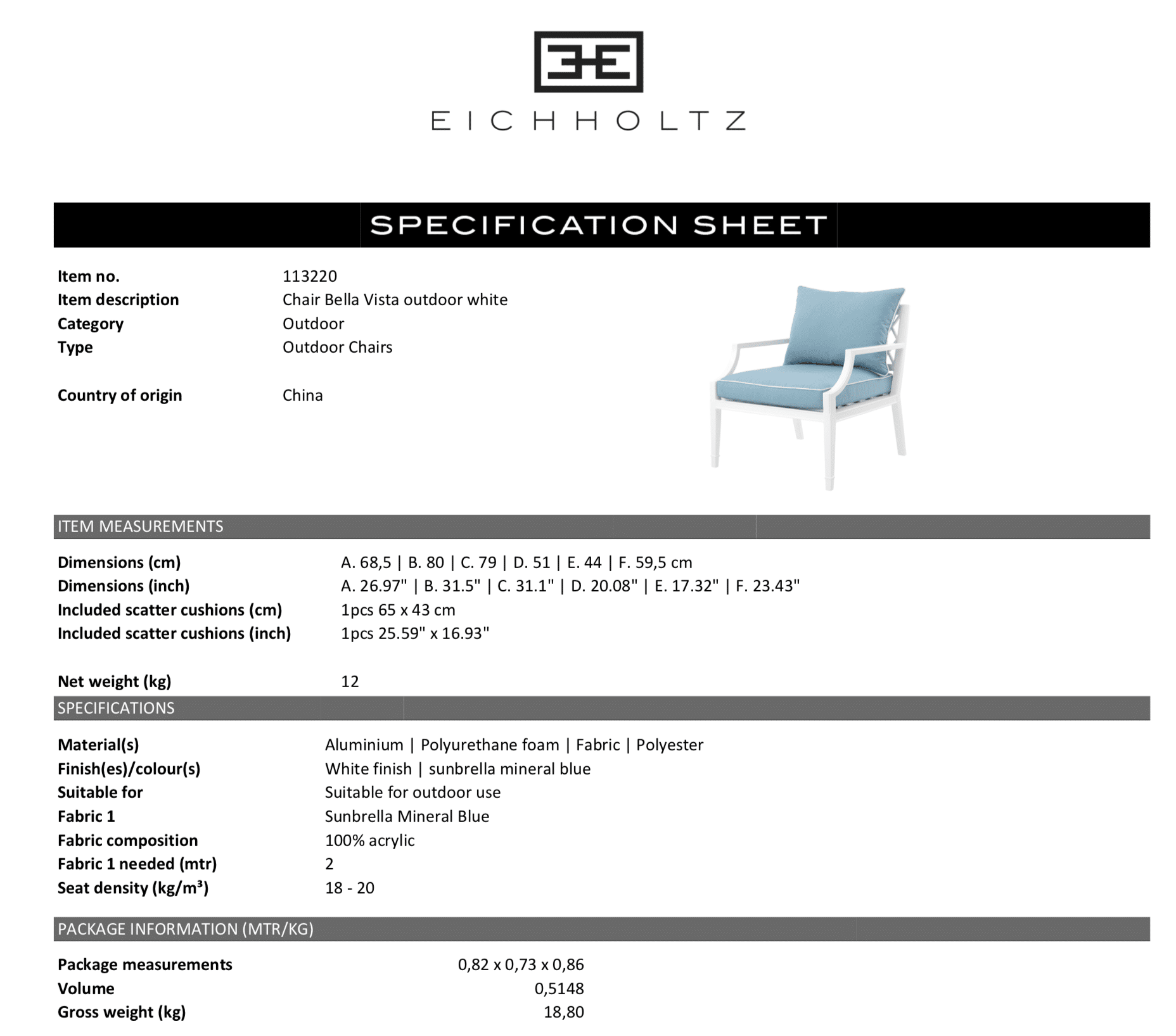 Fåtölj Bella Vista