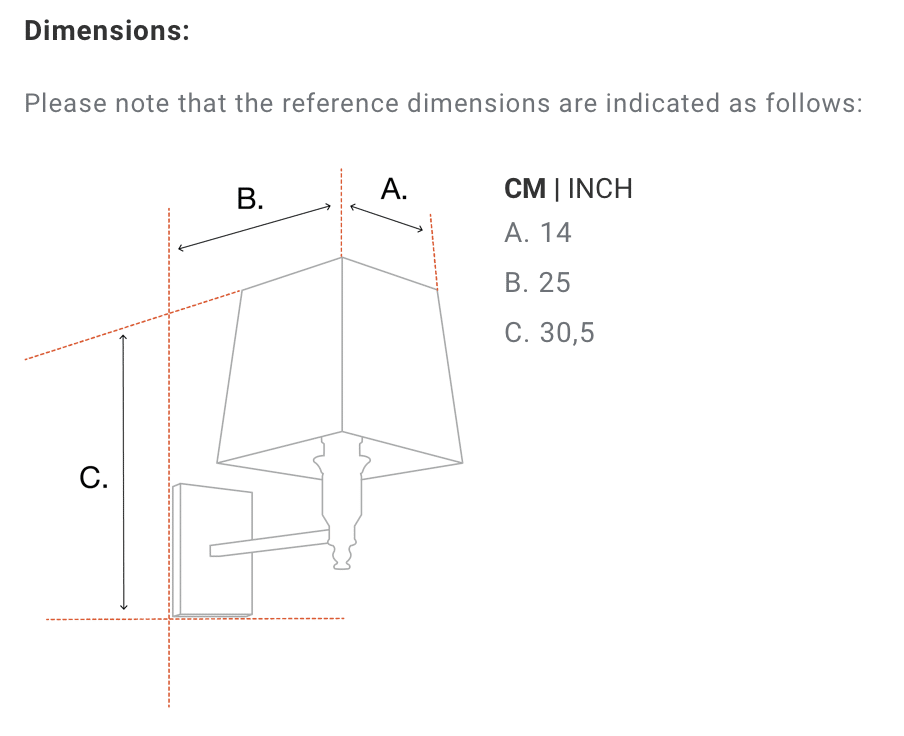 Vägglampa Ellington