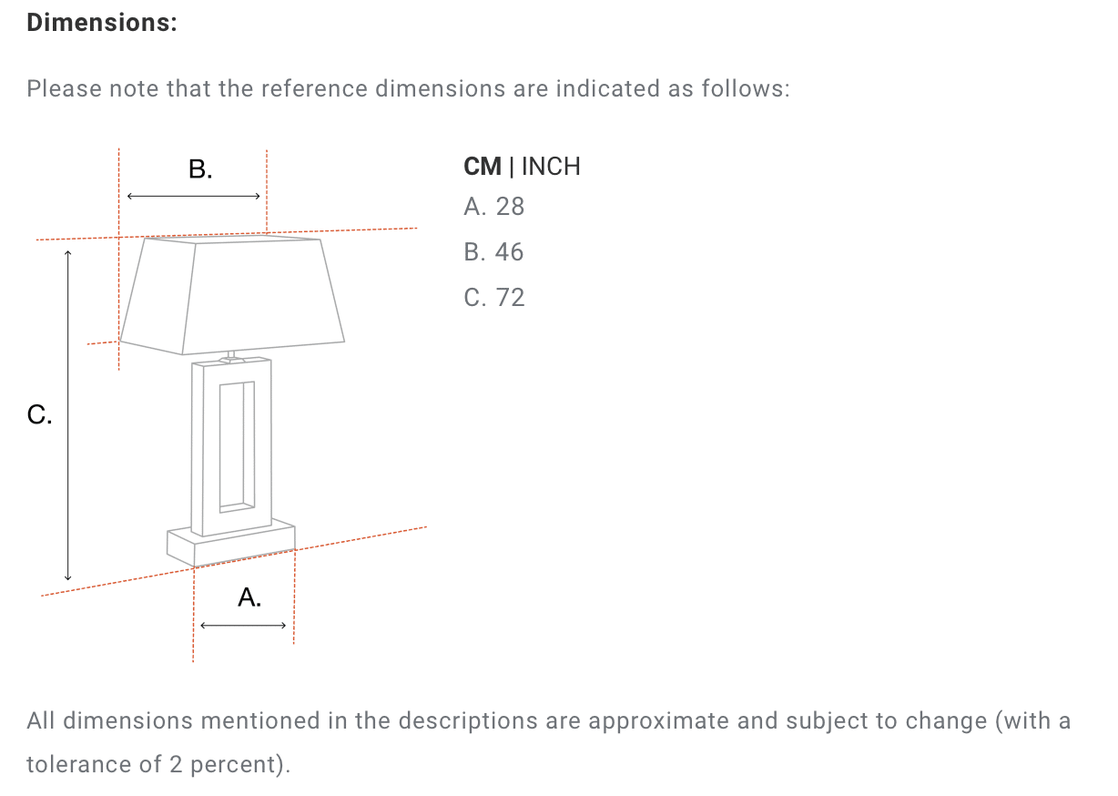 Bordslampa Idyllwild