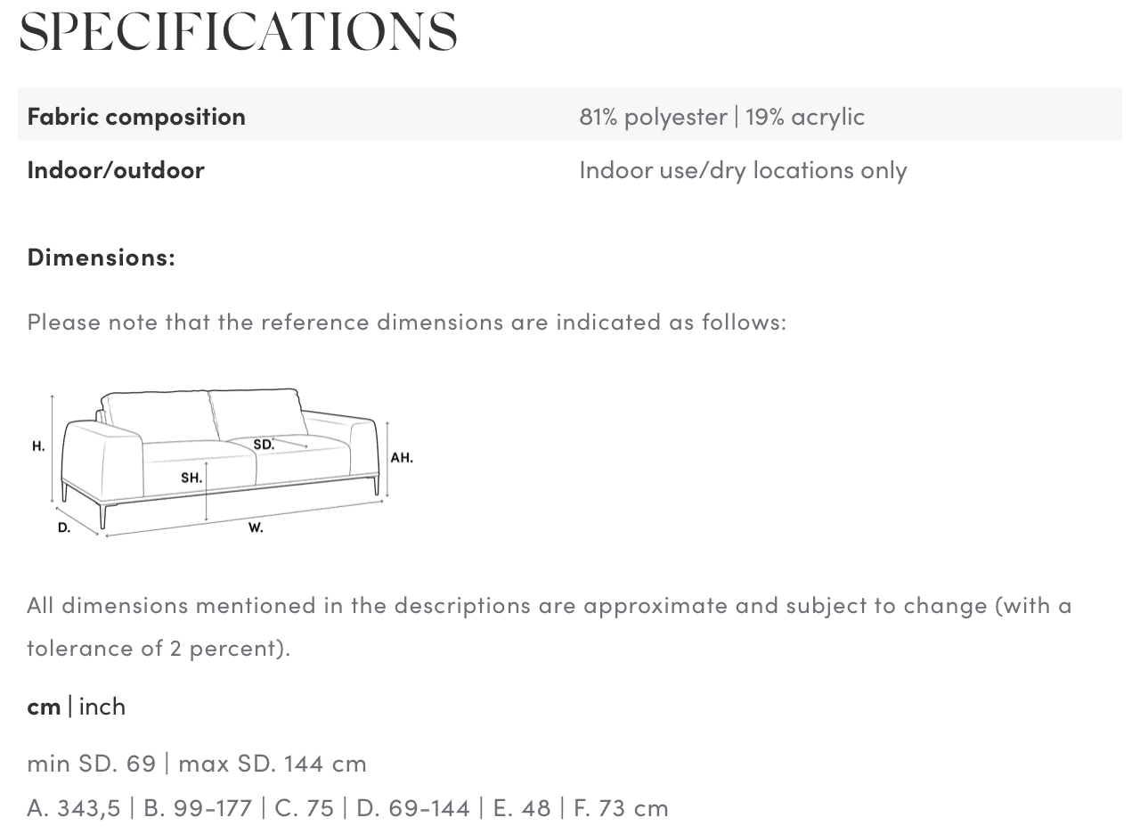 Soffa Firenze Lounge