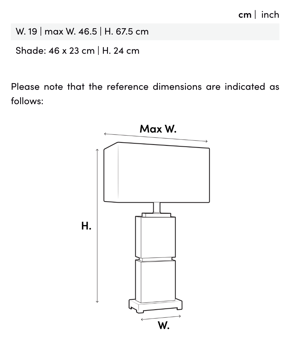 Bordslampa Rathmore
