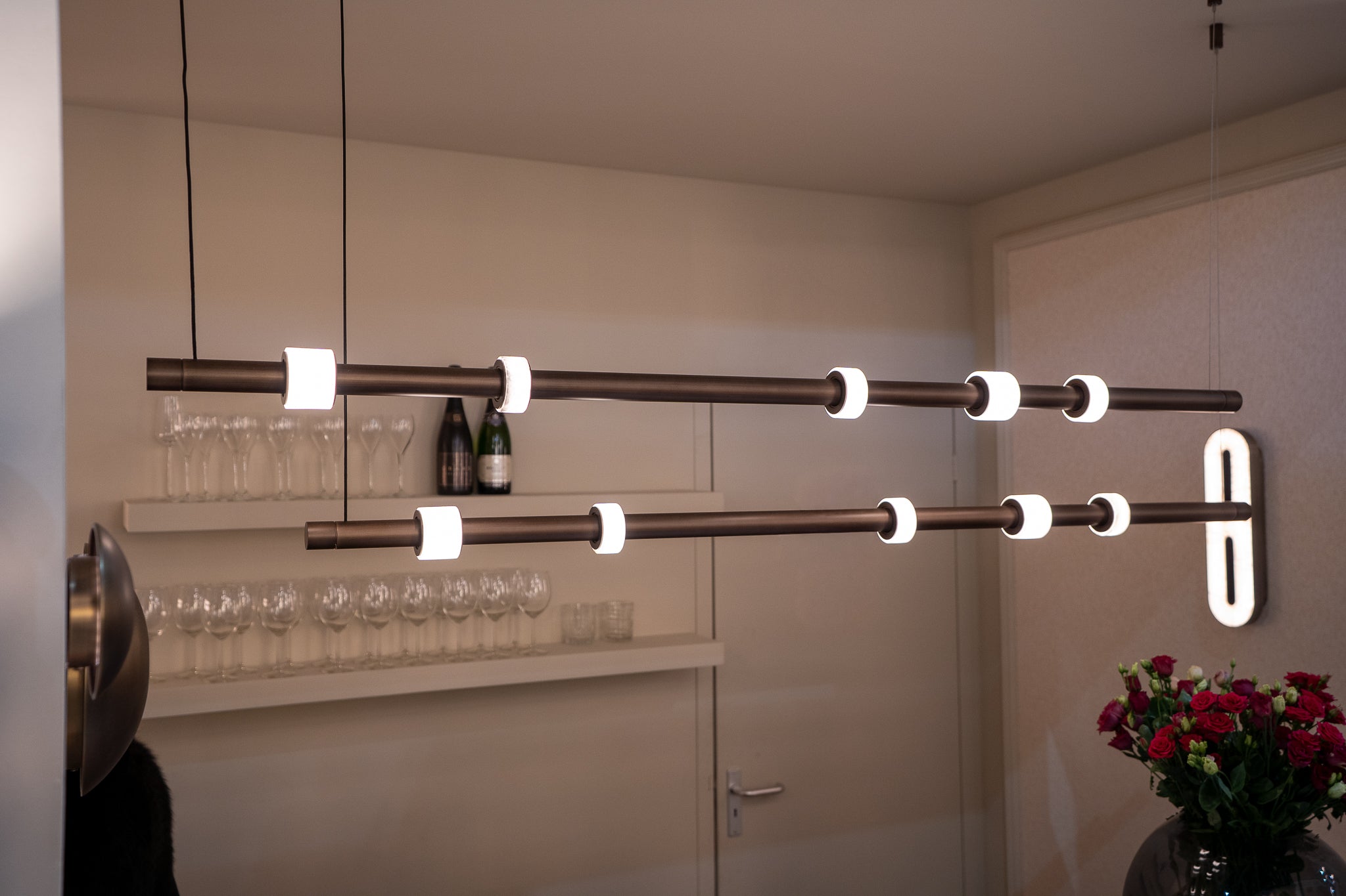 Taklampa Gio Smoke Bronze