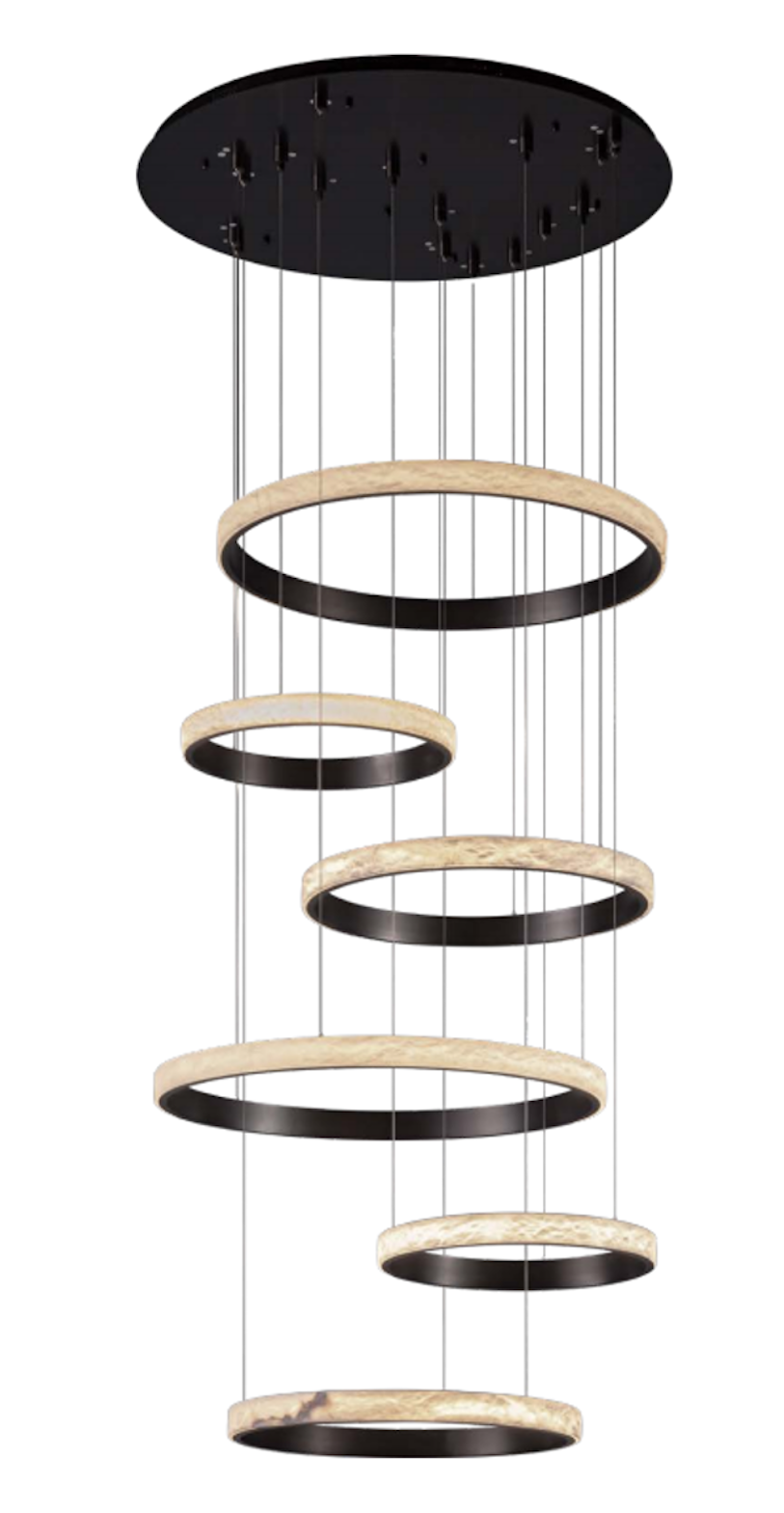 Taklampa Giuseppe – 6 ringar