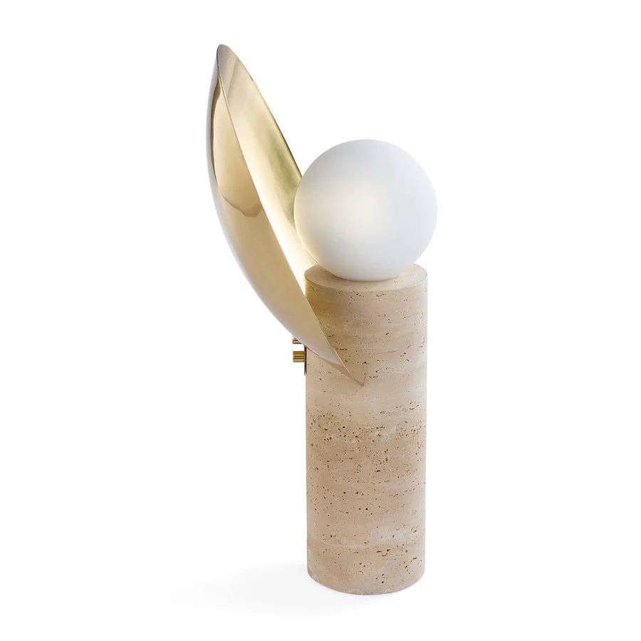 Bordslampa Halo Travertine
