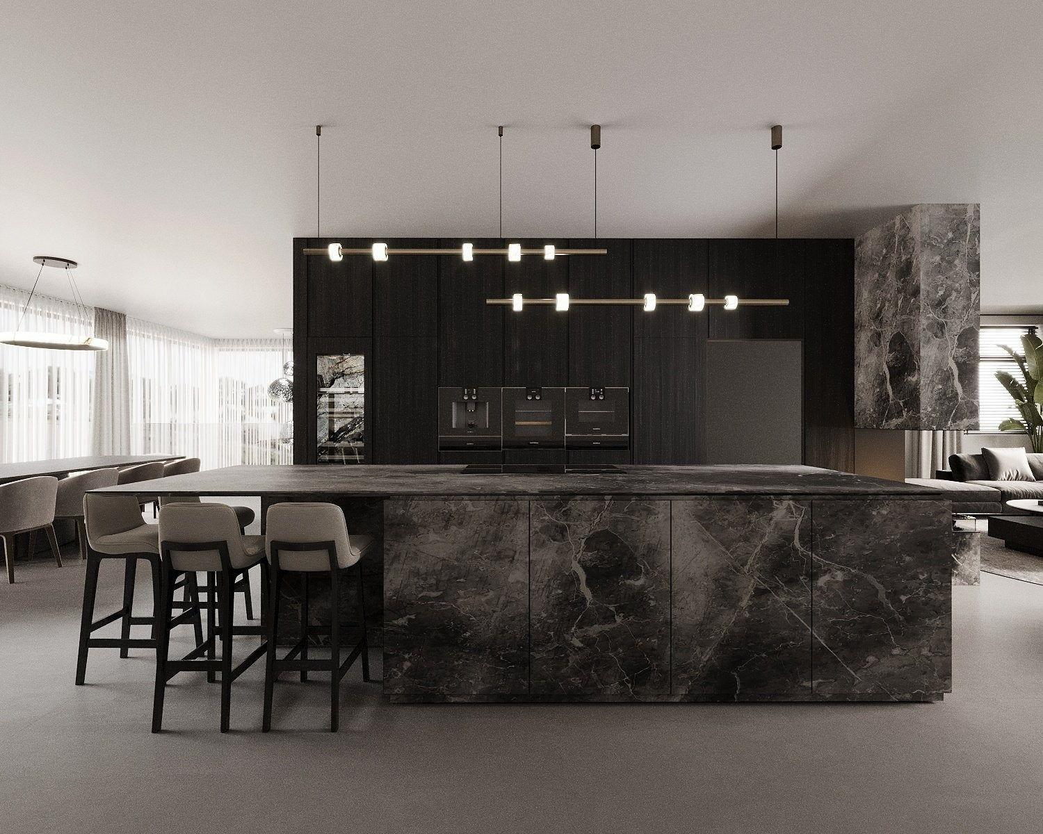 Taklampa Gio Brushed Brass