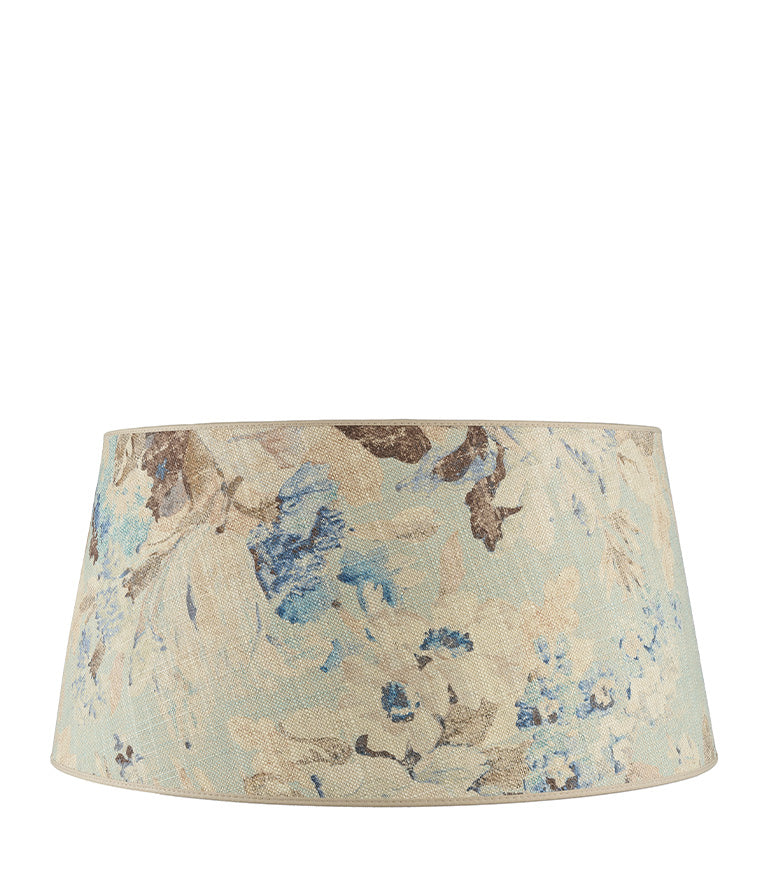 Lampskärm Shade Classic Rosewood flower blue