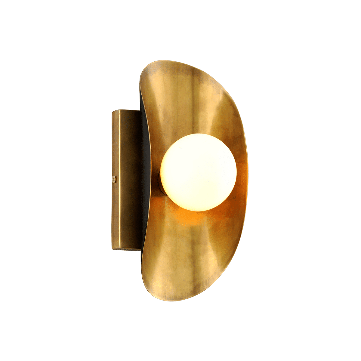 Vägglampa Hopper Hopper 1lt Vägglampa (Vintage brass bronze accents) (271-11-CE)